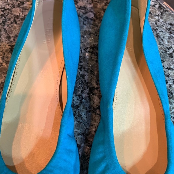 J. Crew Cece Turquoise Ballet Flats Size 7 - Picture 5 of 11